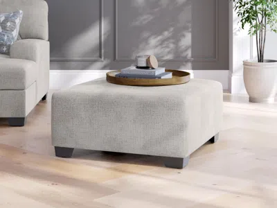 Ashley Rodington Oversized Accent Ottoman In Concrete