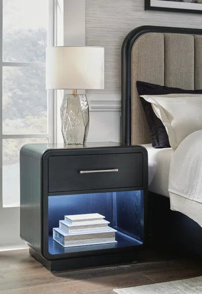 Ashley Rowanbeck 26" 1 Drawer Charging Nightstand In Black