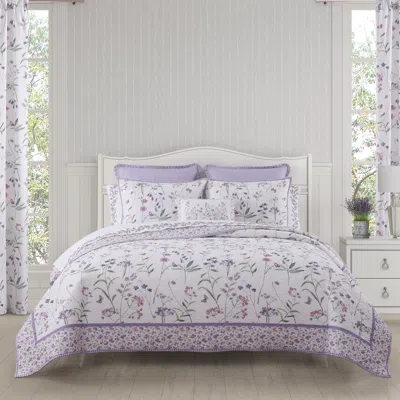 Ashley Royal Court Nola 2 Piece Twin Quilt Set In Lilac