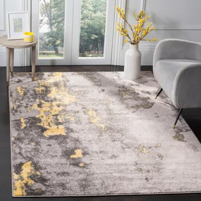 Ashley Safavieh Adirondack Cordelia Collection 6' X 9' Area Rug In Gray/yellow