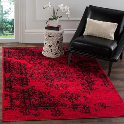 Ashley Safavieh Adirondack Sierra 5' 1" X 7' 6" Area Rug In Red/black