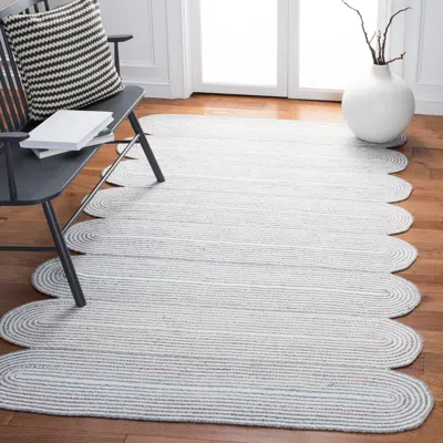 Ashley Safavieh Cape Cod Collection Faranaz 6' X Square Rug In Ivory/green