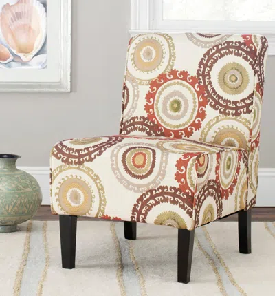 Ashley Safavieh Marka Chair In Beige/brown