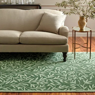 Ashley Safavieh Martha Stewart Collection Casual 5' X 8' Area Rug In Green