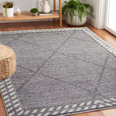 Ashley Safavieh Martha Stewart Collection Lizuca 6'7" X 9' Area Rug In Gray/ivory
