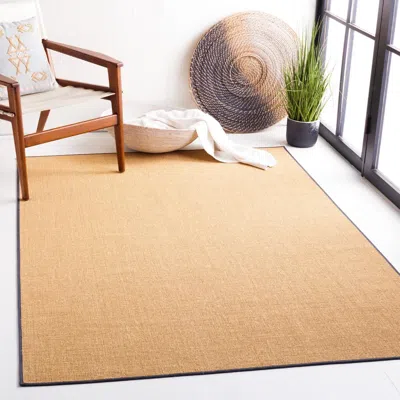 Ashley Safavieh Martha Stewart Collection Solid 8' X 10' Area Rug In Natural/gray