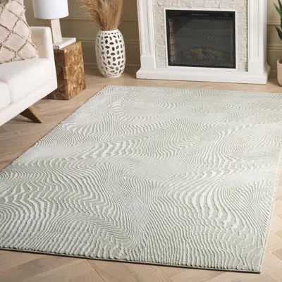 Ashley Safavieh Revive Benedita 9' X 12' Area Rug In Sage/ivory