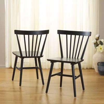 Ashley Safavieh Winona Dining Chair (set Of 2) In Matte Black