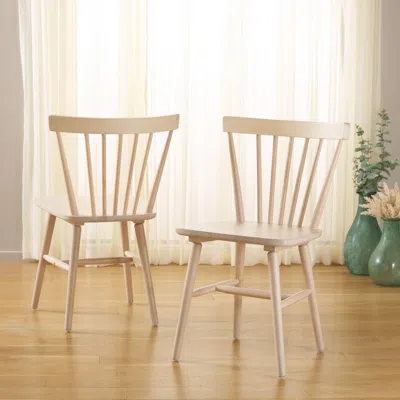 Ashley Safavieh Winona Dining Chair (set Of 2) In White Washed