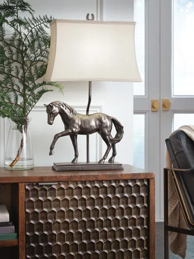 Ashley Sandorman Table Lamp In Bronze Finish