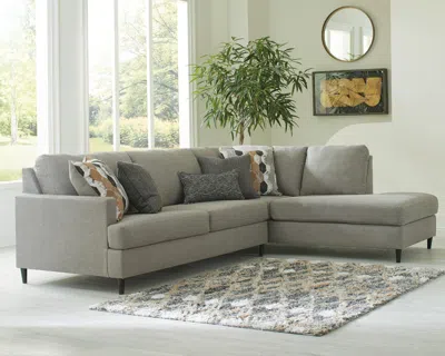 Ashley Santasia 2-piece Sectional With Chaise In Granite