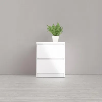 Ashley Scottsdale 2 Drawer Nightstand In White