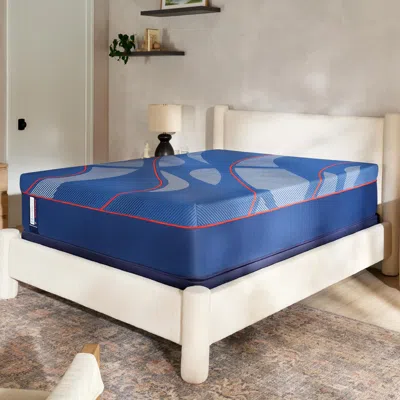 Ashley Sealy Posturepedic® Elite Albany Ii Hybrid Medium California King Mattress In Blue