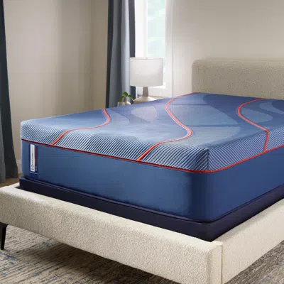 Ashley Sealy Posturepedic® Elite Brenham Ii Hybrid Soft California King Mattress In Blue