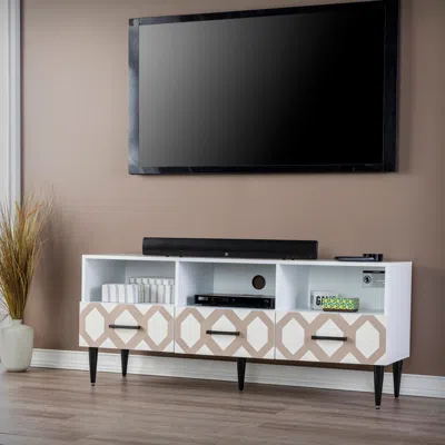 Ashley Sei Eltisley 54" Tv Stand In White/natural