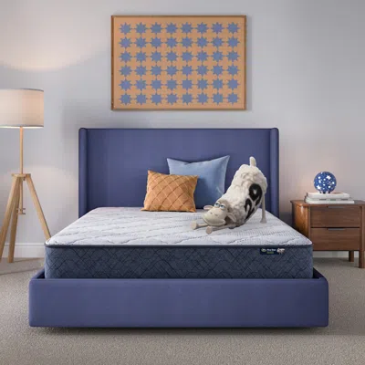 Ashley Serta Perfect Day 10" Medium Twin Mattress In Off White