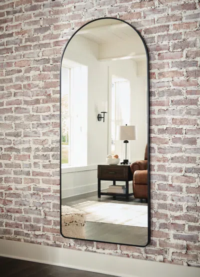 Ashley Sethall Floor Mirror In Black