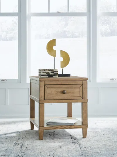 Ashley Sharlance End Table In Light Brown