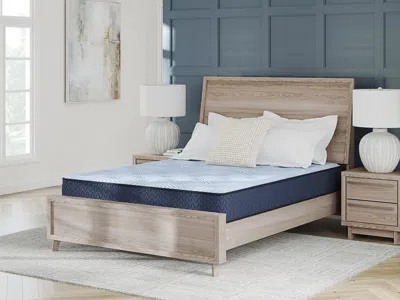 Ashley Sleep Essentials 10 Inch Medium Hybrid 2.0 Full Mattress In Light Blue