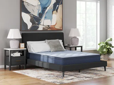 Ashley Sleep Essentials 12 Inch Medium Hybrid 2.0 Full Mattress In Light Blue