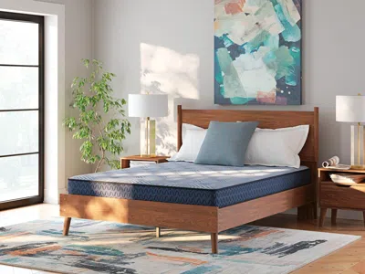 Ashley Sleep Essentials 8 Inch Firm Innerspring 2.0 California King Mattress In Light Blue