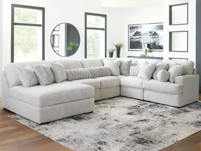 Ashley Snodoodle 6-piece Modular Sectional With Chaise In Arctic