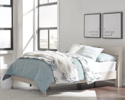 Ashley Socalle Full Panel Platform Bed In Natural