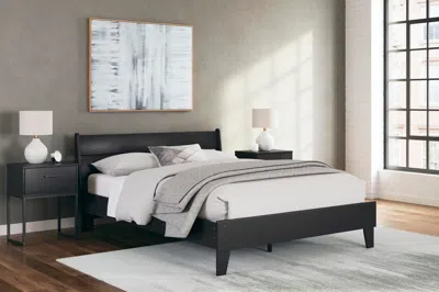 Ashley Socalle Queen Panel Platform Bed In Black