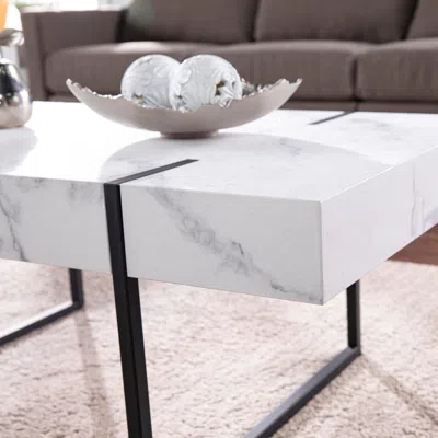 Ashley Southern Enterprises Furniture Kalyu Modern Cocktail Table In Black/white