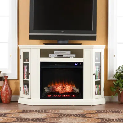 Ashley Southern Enterprises Furniture Maddeline Convertible Touch Screen Fireplace In Ivory