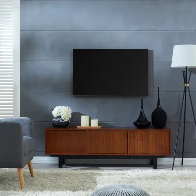 Ashley Southern Enterprises Sandrille 63" Tv Stand In Dark Tobacco