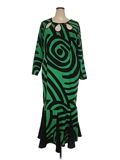 Pre-owned Ashley Stewart Cocktail Dress In Green