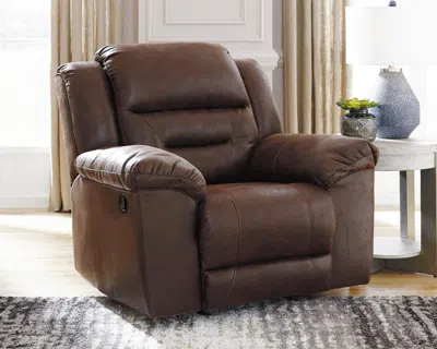 Ashley Stoneland Manual Rocker Recliner In Chocolate