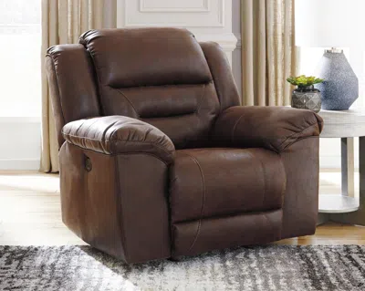 Ashley Stoneland Power Recliner In Chocolate