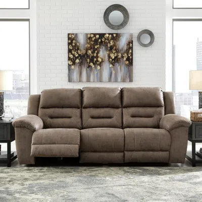 Ashley Stoneland Power Reclining Sofa In Fossil