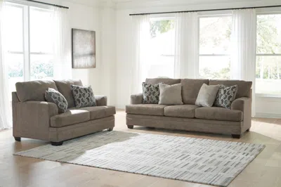 Ashley Stonemeade Sofa And Loveseat In Nutmeg