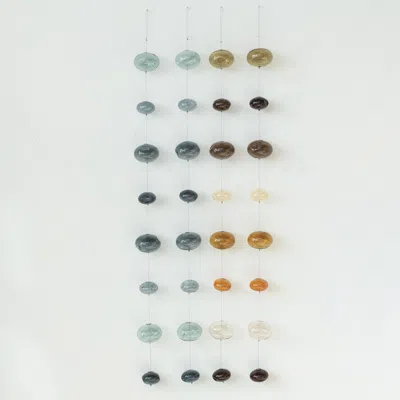 Ashley Storied Home Azure Bubbles Hand-blown Garland Wall Decor In Brown