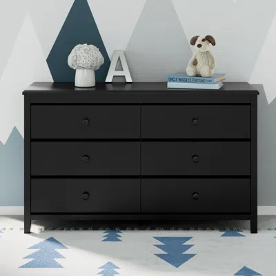 Ashley Storkcraft Alpine 6 Drawer Double Dresser In Black