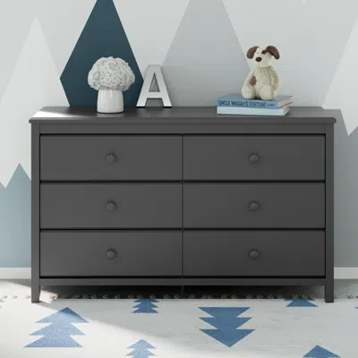 Ashley Storkcraft Alpine 6 Drawer Double Dresser In Gray