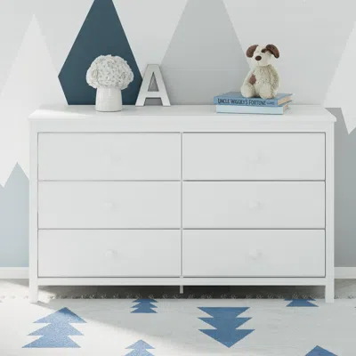 Ashley Storkcraft Alpine 6 Drawer Double Dresser In White