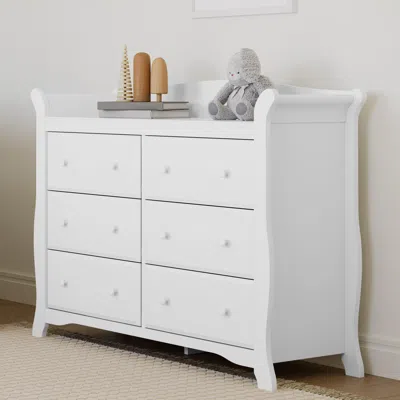 Ashley Storkcraft Avalon 6 Drawer Double Dresser In White