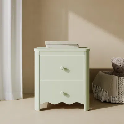 Ashley Storkcraft Casablanca 20" 2 Drawer Nightstand In Sage