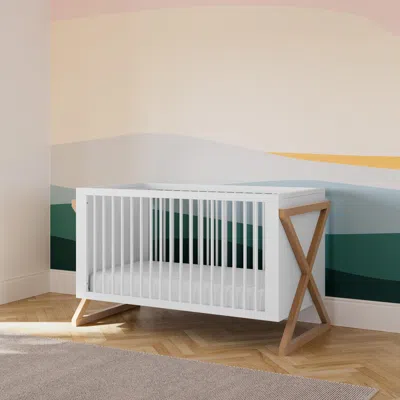 Ashley Storkcraft Equinox 3-in-1 Convertible Crib In White/vintage Driftwood