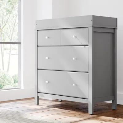 Ashley Storkcraft Horizon 3 Drawer Chest With Changing Topper In Pebble Gray