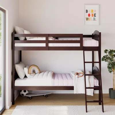 Ashley Storkcraft Longhorn Twin-over-twin Bunk Bed In Espresso