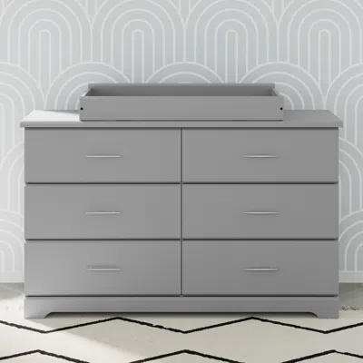 Ashley Storkcraft Nest Changing Topper In Pebble Gray