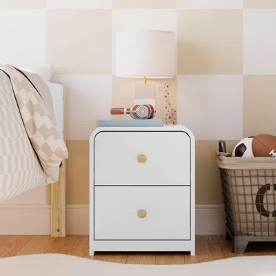 Ashley Storkcraft Next Santos 2 Drawer Nightstand In White
