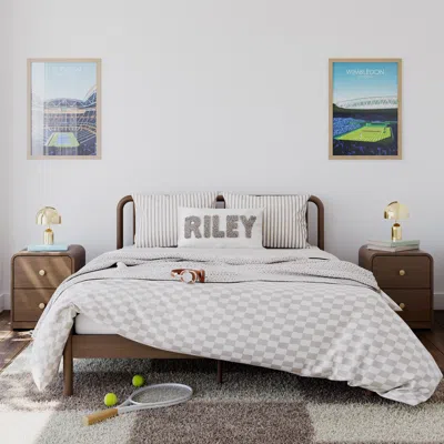 Ashley Storkcraft Porto Queen Open Frame Bed In Hazelnut
