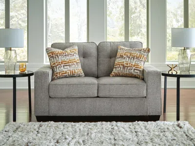 Ashley Storrow Loveseat In Iron