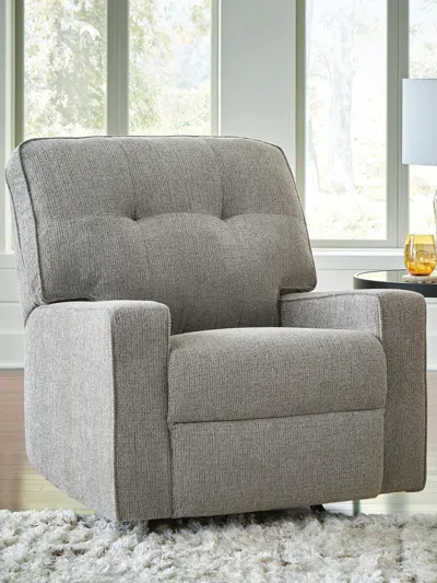 Ashley Storrow Manual Recliner In Iron